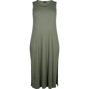 ZIZZI VCARLY, S/L, 7/8 DRESS Dames Jurk - Green - Maat XXXL (63-64)