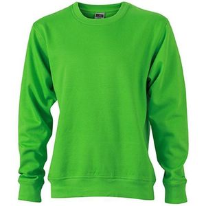 James and Nicholson Uniseks werkkleding Sweatshirt (Kalk groen)