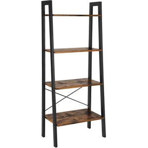 Boekenkast industrieel - opbergkast 4 lagen - 56x34x137.5
