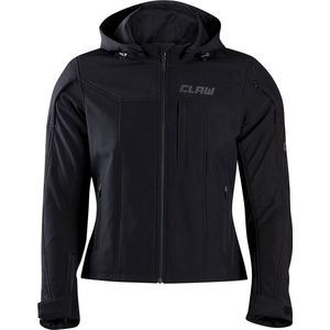 CLAW Timmy Softshell Jack - Urban Zomer Motorjas voor Vrouwen - zwart - Dames Maat 3XL