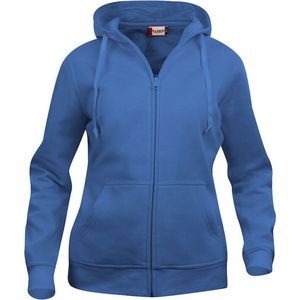 Clique Basic hoody full zip Dames Kobalt maat XS