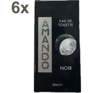 Amando - NOIR - Eau de Toilette - Parfum - 6x 50ml - Voordeelverpakking