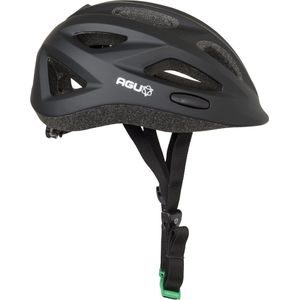 AGU GO Kids Helm Kind - Zwart - One Size 48-54 CM - Voldoet aan de EN1080 standaard