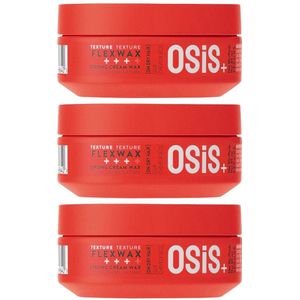 3x Schwarzkopf Professional Osis+ Flexwax 85 ml