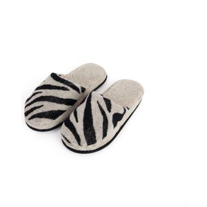 Bamar - Slippers Zebra - Maat L/XL - Dierenprint - Sloffen - Moederdag