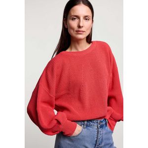 7s5808-7901 Balloon sleeve sweater acrylic knit