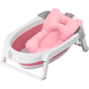 Babybadkuip, opvouwbaar, ruimtebesparend, babybad met babybadkussen, antislip, veilig voor baby en nieuwe moeder, babybad met 30 liter volume