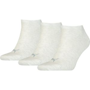 Puma 3-Paar Sneaker sokken - Katoen - Invisible - 38 - Crème