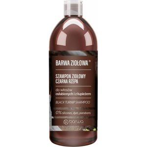 Color - Herbal Herbal Shampoo For Weak And Dandruff Hair Black Turnip 480Ml