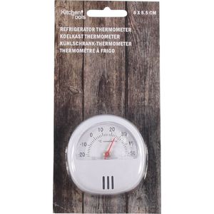 Kitchen Tools | Koelkast - Thermometer - Kunststof - Bereik Van -20 t/m 50 - 6 x 5,5 cm