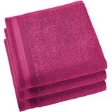 De Witte Lietaer Contessa - Handdoek - 50x100 cm - Set van 3 - Magenta