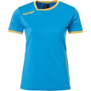Kempa Curve T-shirt voor heren  Sportshirt - Maat XL  - Mannen - blauw/goud
