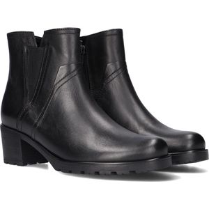 Gabor 92.804 Enkellaarsjes - Enkelboots met rits - Dames - Zwart - Maat 44