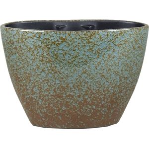 Bloempot Sepp ovaal - l32 x b15 x h22cm - Blauw