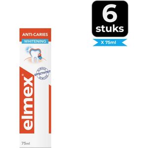 Elmex Tandpasta anti cariës whitening - 75ml - Voordeelverpakking 6 stuks