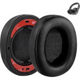 Luxe Lederen Oorkussen Set Geschikt Voor JBL E55BT - Vervangende Koptelefoon Earpads - Oor Kussens - Ear Pads - Oorkussens Met Memory Foam Binnenlaag - Zwart