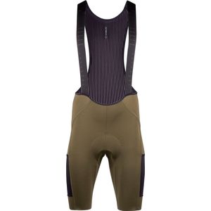 Nalini Heren Fietsbroek kort met bretels - Koersbroek - wielrenbroek Groen - GRAVEL BIB SHORT Khaki green - XXXL