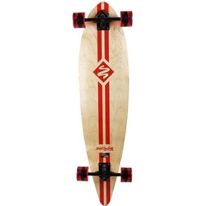 Longboard Pintail 40 - Retro red Stripe - Street Surfing