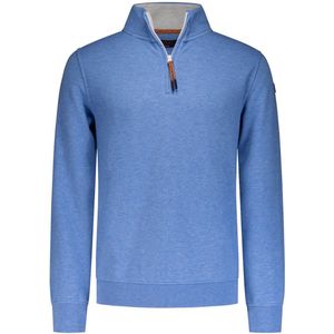 NZA - Blauwe sweater met halve rits - Frozen Blue