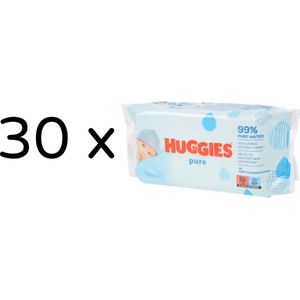 Huggies Babydoekjes Pure - 30 x 56 stuks