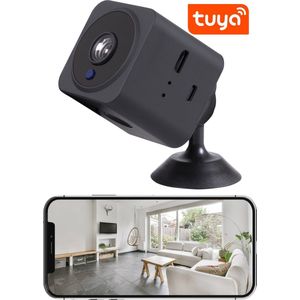 Mini Spy Camera met WIFI en App Tuya - Beveiligingscamera - Verborgen Camera - Bewakingscamera voor Binnen - Spy Cam - Spionage Camera