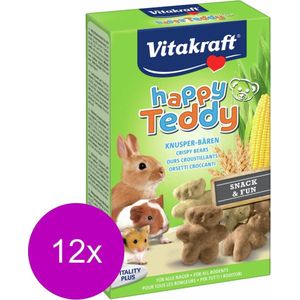 Vitakraft Happy Teddy Vita - Knaagdiersnack - 12 x 75 g