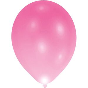 Balloominate Ballonnen Met Led-verlichting 28 Cm 5 Stuks Roze