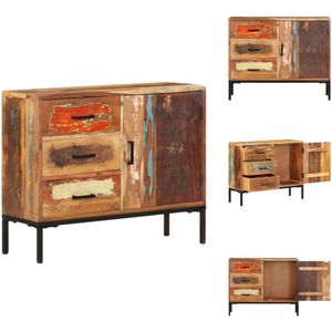 vidaXL Dressoir - Dressoirs - Houten Dressoir - Houten Dressoirs - Dressoir 88x30x73 cm massief gerecycled hout