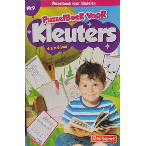 Denksport Puzzelboek voor Kleuters van 4 t/m 6 jaar nr. 9 - Puzzels voor kinderen