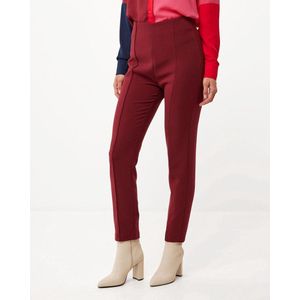 Straight Leg Pantalon Dames - Donker Rood - Maat 42