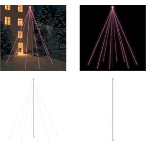 vidaXL Kerstboomverlichting 1300 LED's binnen/buiten 8 m meerkleurig - LED-boomverlichting - LED-boomverlichtingen - Kerstverlichting - Kerstverlichtingen