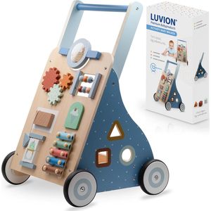 LUVION® Activity Baby Walker - Spelenderwijs leren lopen - Loopwagen - Blauw