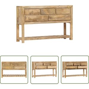 The Living Store - Gangtafel - Hout - 120x30x75 cm - 5 lades