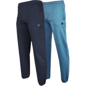 2-Pack Donnay Joggingbroek met boord - Sportbroek - Heren - Maat XXL - Navy/Vintage blue