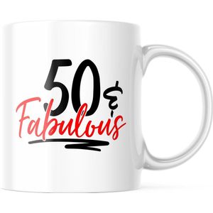 Verjaardag Mok 50 and Fabulous