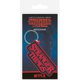 Sleutelhanger - Stranger Things: Logo - rubber - metalen ring