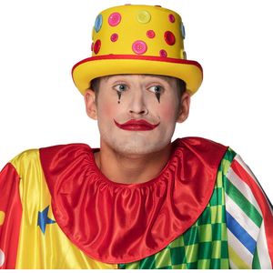 Boland - Hoed Binky buttons - 58 - Volwassenen - Unisex - Clown - Circus