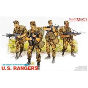 1:35 Dragon 3004 U.S. Rangers - Worlds Elite Force Series - Figuren Plastic Modelbouwpakket