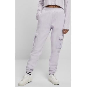 Urban Classics - High Waist Cargo Dames joggingbroek - S - Paars