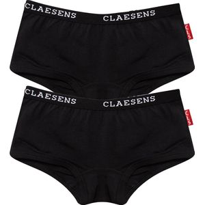 Claesen's® - Hipster 2-pack Zwart - Black - 95% Katoen - 5% Lycra