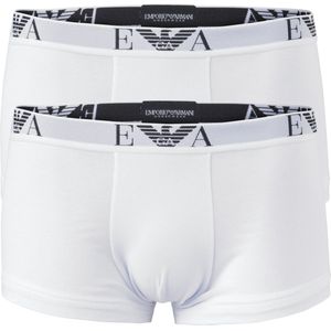 Emporio Armani Trunk Boxershorts (2-pack) - Sportonderbroek - Mannen - Maat M - Wit