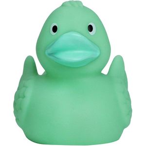 Pastel groene badeendje - 7,50 cm - piepend geluid - Schnabels® - mbw®
