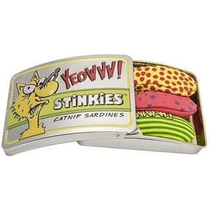 Yeowww! Stinkies Catnip Sardientjes in Blik - Catnip voor katten - Kattenkruid - Catnip - 3 stuks