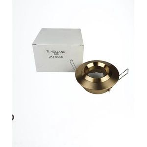 Lampen spotje / Inbouwspots rond TL HOLLAND 020 - Mat goud - Metaal - Max 50 W -  Set van 3
