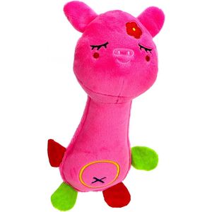 Nobleza Pluche hondenknuffel varken - Honden speelgoed - Piepspeelgoed hond - Honden knuffel - Pluche speelgoed hond - Knuffel voor hond - Pluche hondenknuffel - Roze