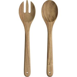 Saladebestek Leonardo Matera Hout (2-Delig)