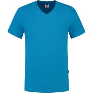 Tricorp T-shirt V Hals Slim Fit 101005 Turquoise - Maat XS