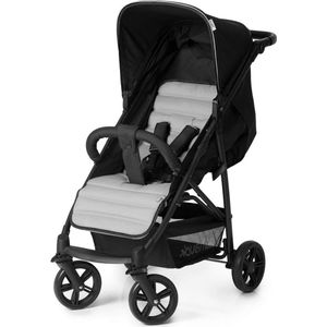 Rapid 4 buggy tot 25 kg met ligstand - inklapbaar met één hand - grijs/zilver Buggy inklapbaar vliegtuig