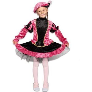 Pieten pak - jurkje met petticoat roze (mt 176) - Welkom Sinterklaas - Pietenpak kinderen - intocht sinterklaas