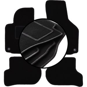 Complete set veloursmatten voor: Skoda Octavia II stationwagen, liftback (2004-2013)